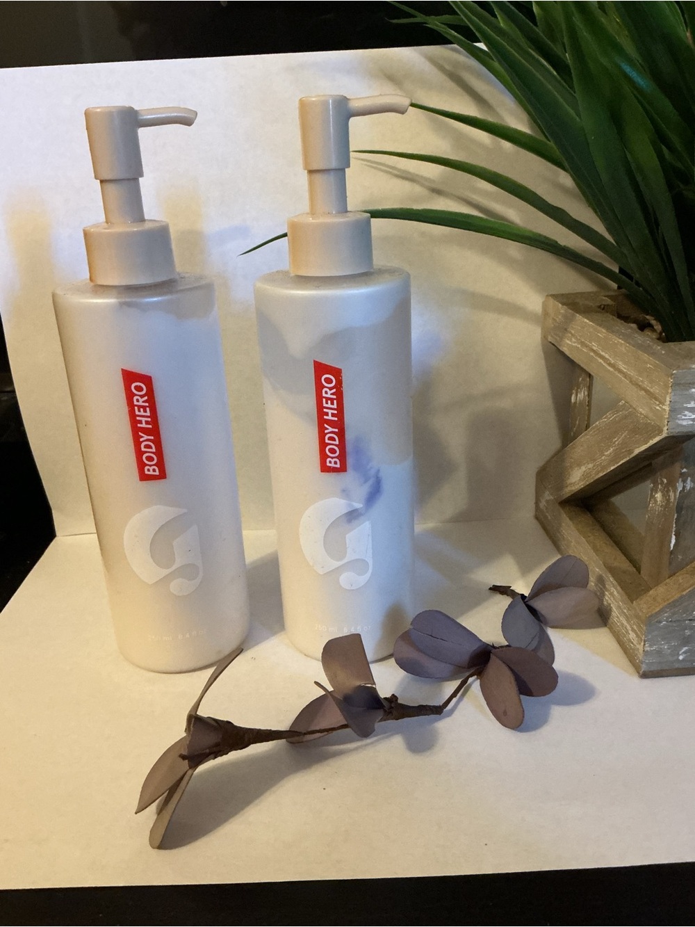 Glossier Body Hero Lotion Bottles - Pair